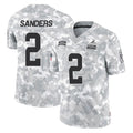 BIPIHUC C.Browns #2 Shedeur Sanders Player Arctic Camo Salute to Service Limited Home Game Stitched Jerseys