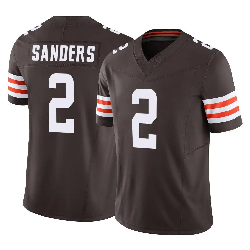 BIPIHUC C.Browns #2 Shedeur Sanders Player Brown Vapor F.U.S.E. Limited Home Game Stitched Jerseys