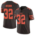 BIPIHUC C.Browns #32 Jim Brown Player Browns Color Rush Limited Home Game Stitched Jerseys