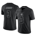 BIPIHUCC.Browns #3 Jerry Jeudy Player Black RFLCTV Limited Stitched Jerseys