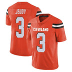 BIPIHUC C.Browns #3 Jerry Jeudy Player Orange Alternate Vapor Untouchable Limited Home Game Stitched Jerseys