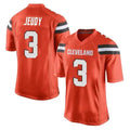 BIPIHUCC.Browns #3 Jerry Jeudy Player Orange Game Stitched Jerseys