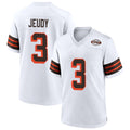 BIPIHUCC.Browns #3 Jerry Jeudy Player White Alternate Home Game Stitched Jerseys