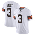 BIPIHUCC.Browns #3 Jerry Jeudy Player White Vapor Limited Stitched Jerseys