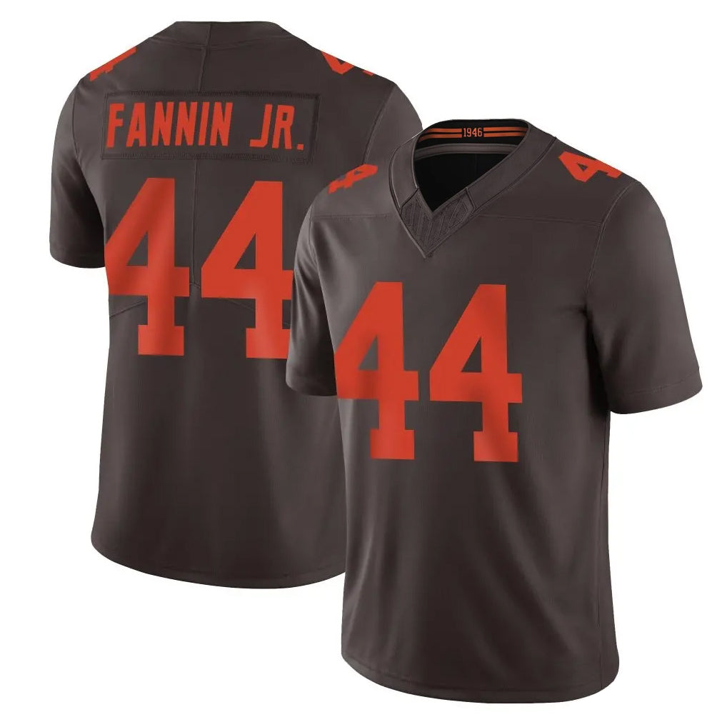 BIPIHUC C.Browns #44 Harold Fannin Jr. Player Brown Limited Vapor F.U.S.E. Alternate Game Stitched Jerseys