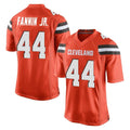 BIPIHUC C.Browns #44 Harold Fannin Jr. Player Orange Vapor Limited Home Game Stitched Jerseys