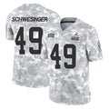 BIPIHUC C.Browns #49 Carson Schwesinger Player Arctic Camo Salute to Service Limited Home Game Stitched Jerseys