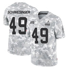 BIPIHUC C.Browns #49 Carson Schwesinger Player Arctic Camo Salute to Service Limited Home Game Stitched Jerseys