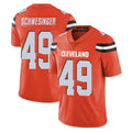 BIPIHUC C.Browns #49 Carson Schwesinger Player Orange Alternate Vapor Untouchable Limited Home Game Stitched Jerseys