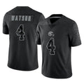 BIPIHUC C.Browns #4 Deshaun Watson Player Black Reflective Home Game Stitched Jerseys