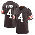 BIPIHUC C.Browns #4 Deshaun Watson Player Brown Home Game Stitched Jerseys