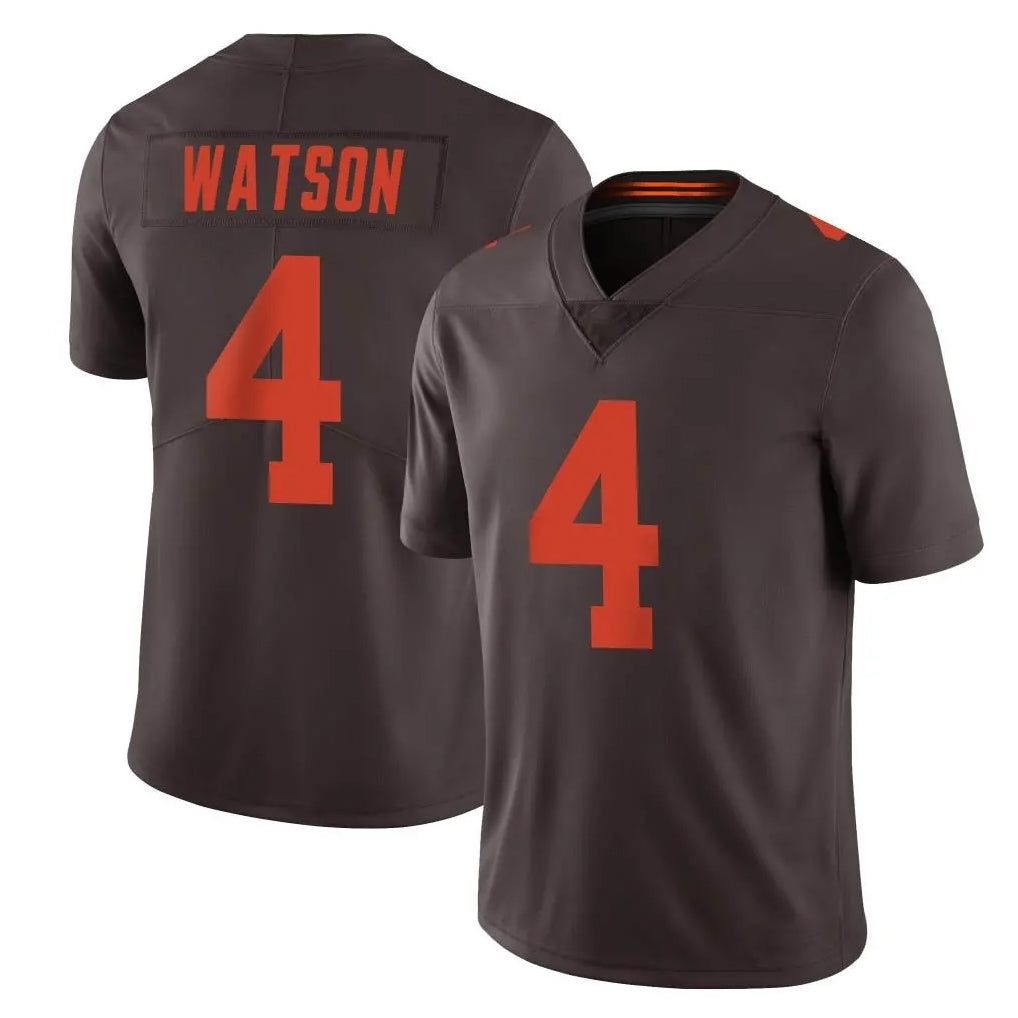 BIPIHUC C.Browns #4 Deshaun Watson Player Browns Color Rush Limited Home Game Stitched Jerseys