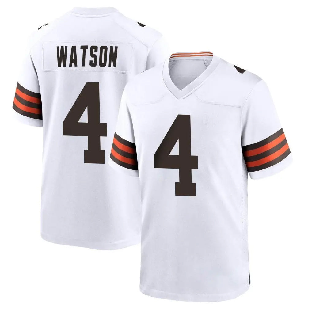 BIPIHUC C.Browns #4 Deshaun Watson Player White Home Game Stitched Jerseys