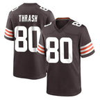 BIPIHUC C.Browns #80 Jamari Thrash Player Brown Home Game Stitched Jerseys