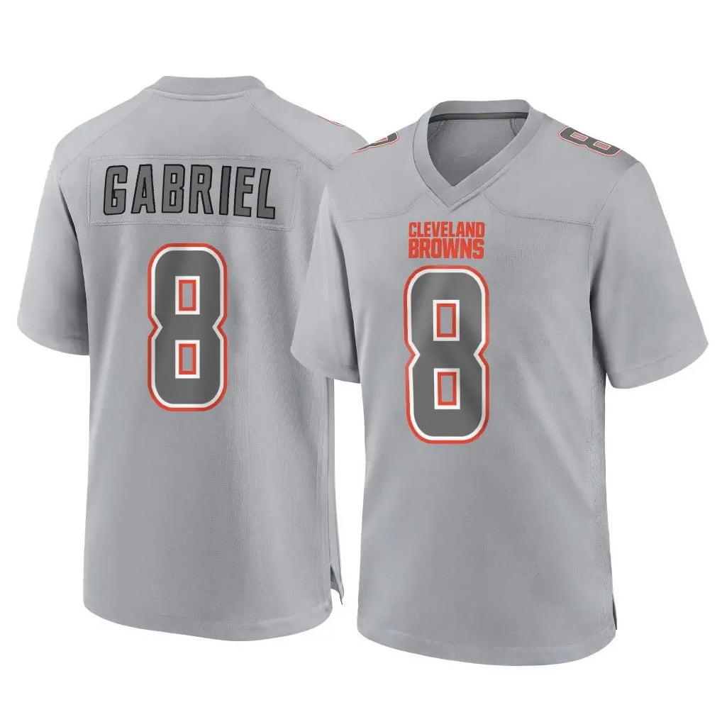 BIPIHUC C.Browns #8 Dillon Gabriel Player Gray Atmosphere Fashion Game Stitched Jerseys