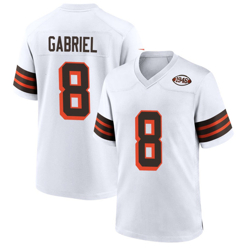 BIPIHUC C.Browns #8 Dillon Gabriel Player White 1946 Collection Alternate Stitched Jerseys