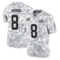 BIPIHUC C.Browns #8 Jared Verse Player Arctic Camo Salute to Service Limited Home Game Stitched Jerseys