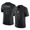 BIPIHUC C.Browns #8 Jared Verse Player Black Reflective Home Game Stitched Jerseys