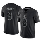 BIPIHUC C.Browns #8 Jared Verse Player Black Reflective Home Game Stitched Jerseys
