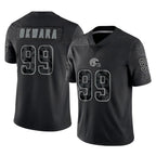 BIPIHUC C.Browns #99 Julian Okwara Player Black Reflective Home Game Stitched Jerseys