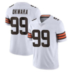 BIPIHUC C.Browns #99 Julian Okwara Player White Vapor Untouchable Limited Home Game Stitched Jerseys