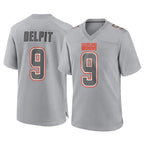 BIPIHUC C.Browns #9 Grant Delpit Player Gray Atmosphere Fashion Game Stitched Jerseys