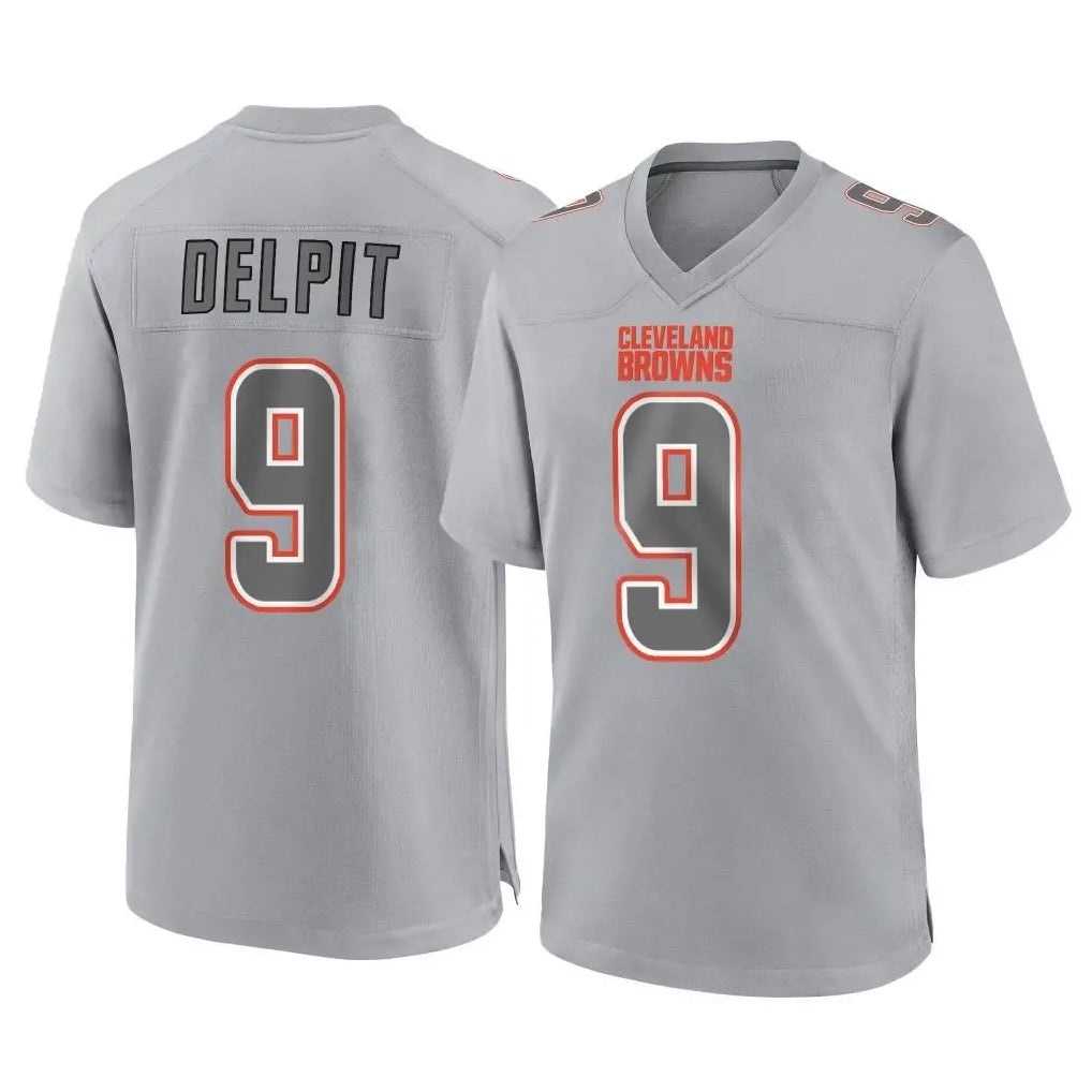 BIPIHUC C.Browns #9 Grant Delpit Player Gray Atmosphere Fashion Game Stitched Jerseys