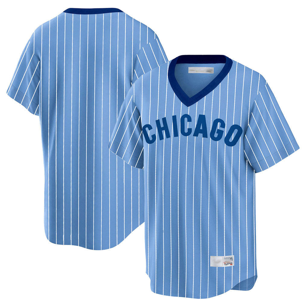 BIPIHUC C.Cubs Blue T-shirt Cooperstown Collection Limited Blank Player Stitched Jerseys