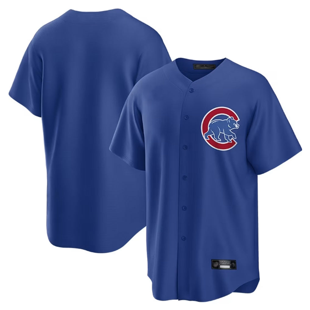 BIPIHUC C.Cubs Royal Home Game Blank Player Stitched Jerseys