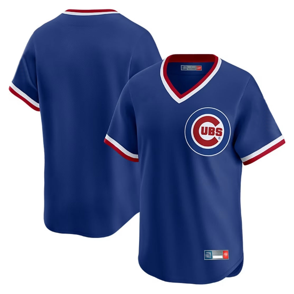 BIPIHUC C.Cubs Royal T-shirt Cooperstown Collection Limited Blank Player Stitched Jerseys