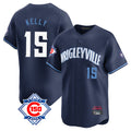 BIPIHUC C.Cubs #15 Carson Kelly Player Navy City Connect 150th Anniversary Limited Home Stitched Jerseys