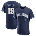 BIPIHUC C.Cubs #15 Carson Kelly Player Navy City Connect Limited Elite Home Stitched Jerseys