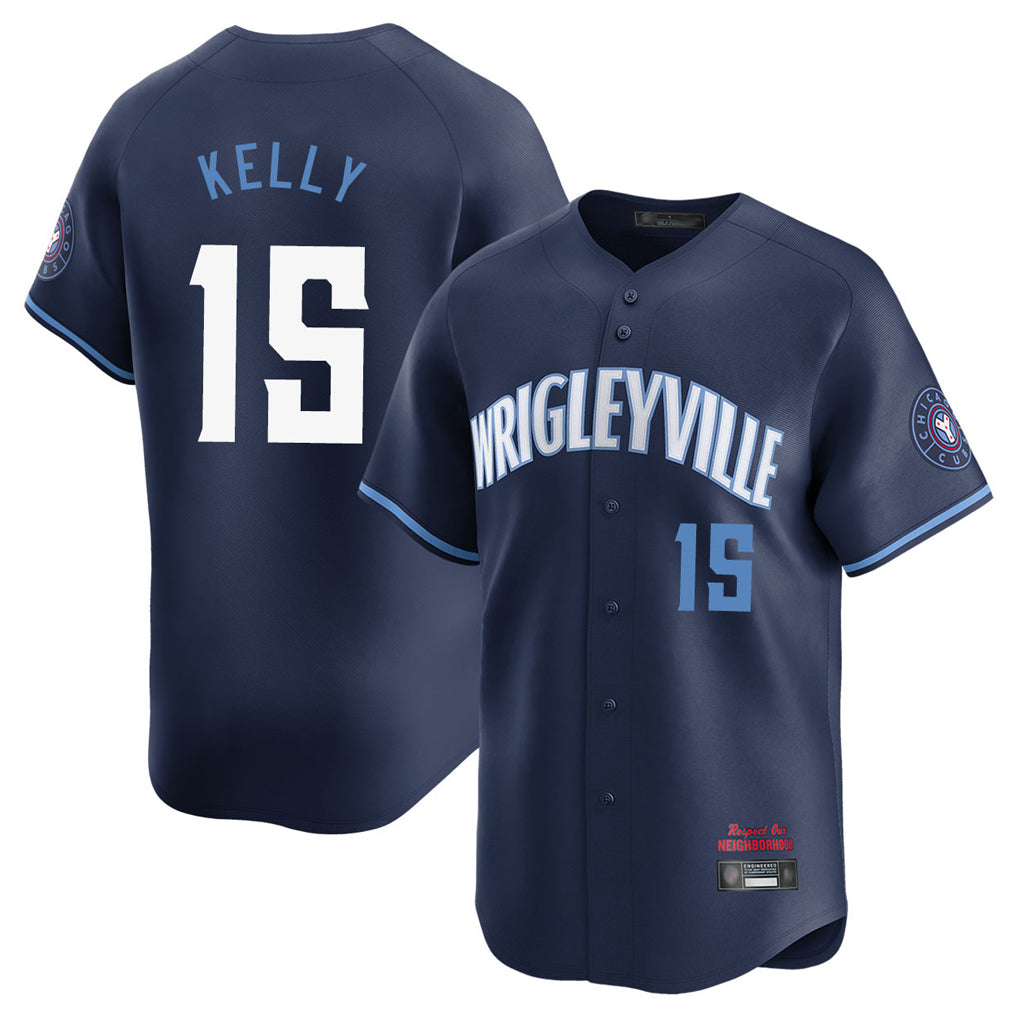 BIPIHUC C.Cubs #15 Carson Kelly Player Navy City Connect Limited Home Stitched Jerseys