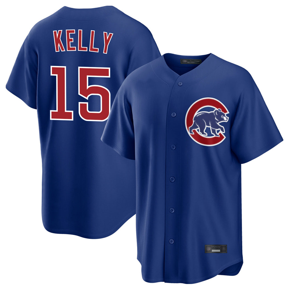 BIPIHUC C.Cubs #15 Carson Kelly Player Royal Limited Home Stitched Jerseys