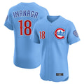 BIPIHUC C.Cubs #18 Shota Imanaga Player Light Blue Limited Elite Home Stitched Jerseys