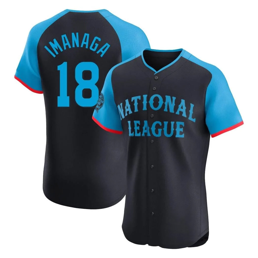BIPIHUC C.Cubs #18 Shota Imanaga Player Navy National League All-Star Limited Elite Game Home Stitched Jerseys