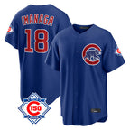BIPIHUC C.Cubs #18 Shota Imanaga Player Royal 150th Anniversary Home Game Stitched Jerseys