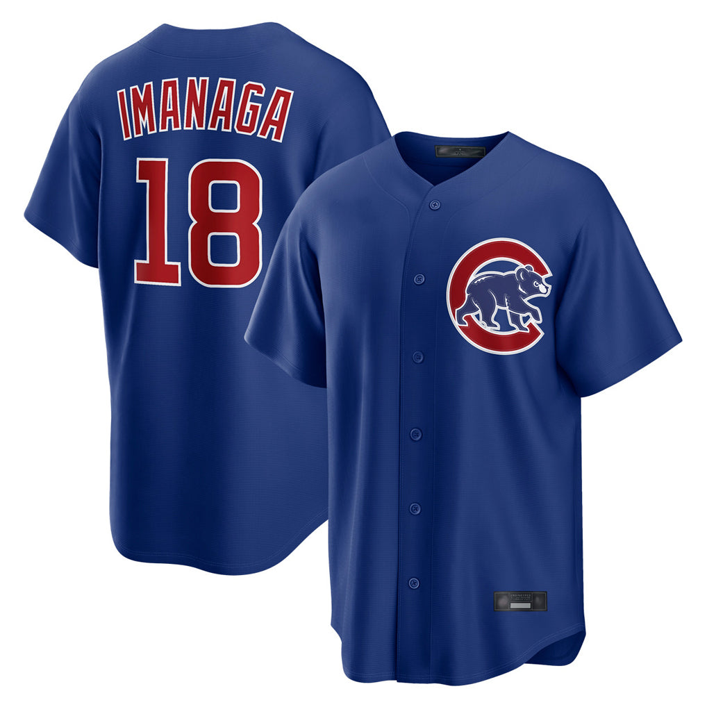 BIPIHUC C.Cubs #18 Shota Imanaga Player Royal Home Game Stitched Jerseys