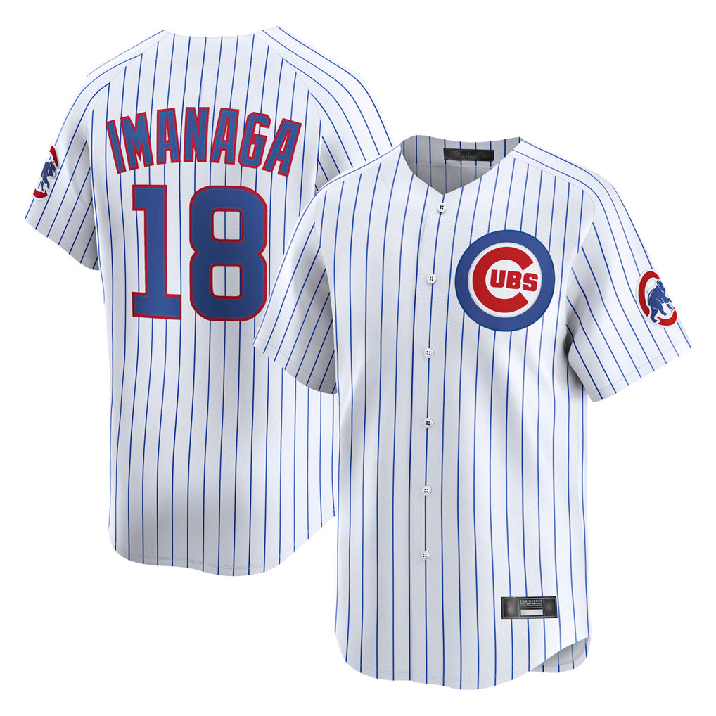 BIPIHUC C.Cubs #18 Shota Imanaga Player White Limited Home Game Stitched Jerseys