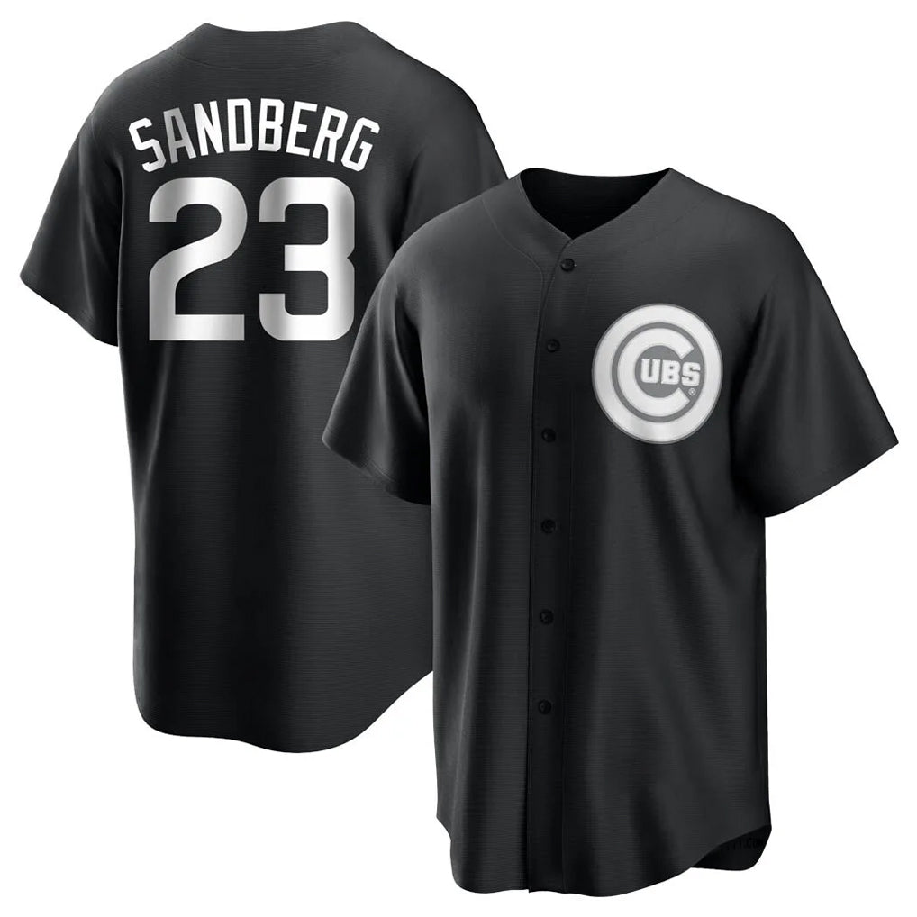 BIPIHUC C.Cubs #23 Ryne Sandberg Player Black Game Stitched Jerseys