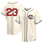 BIPIHUC C.Cubs #23 Ryne Sandberg Player Cream Field of Dreams Home Game Stitched Jerseys