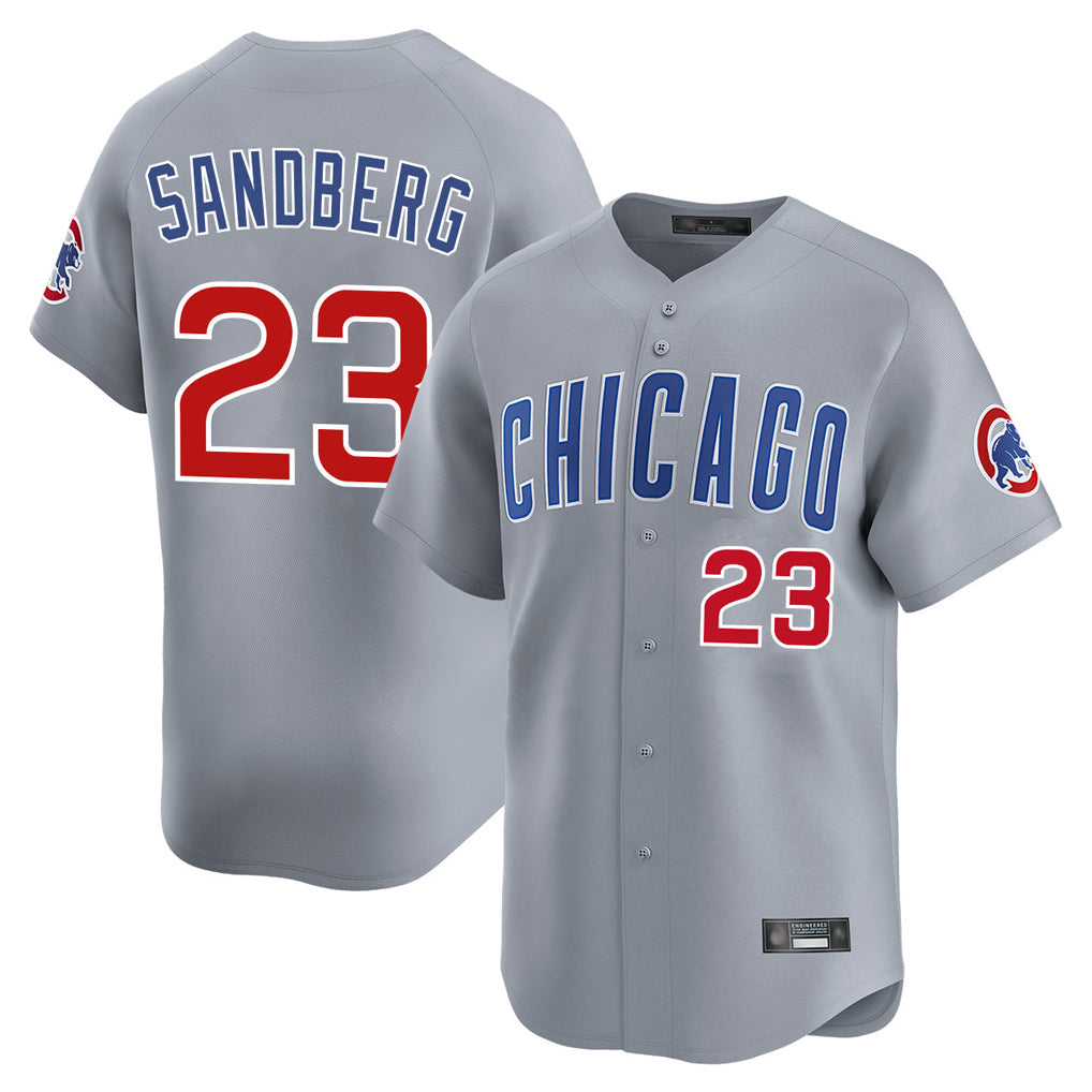 BIPIHUC C.Cubs #23 Ryne Sandberg Player Gray Road Limited Home Stitched Jerseys