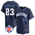 BIPIHUC C.Cubs #23 Ryne Sandberg Player Navy City Connect 150th Anniversary Limited Home Stitched Jerseys