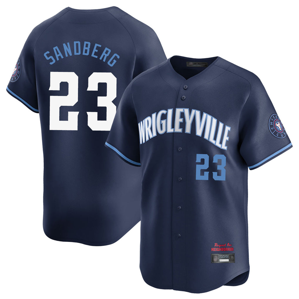 BIPIHUC C.Cubs #23 Ryne Sandberg Player Navy City Connect Limited Home Stitched Jerseys