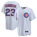 BIPIHUC C.Cubs #23 Ryne Sandberg Player White Game Home Stitched Jerseys