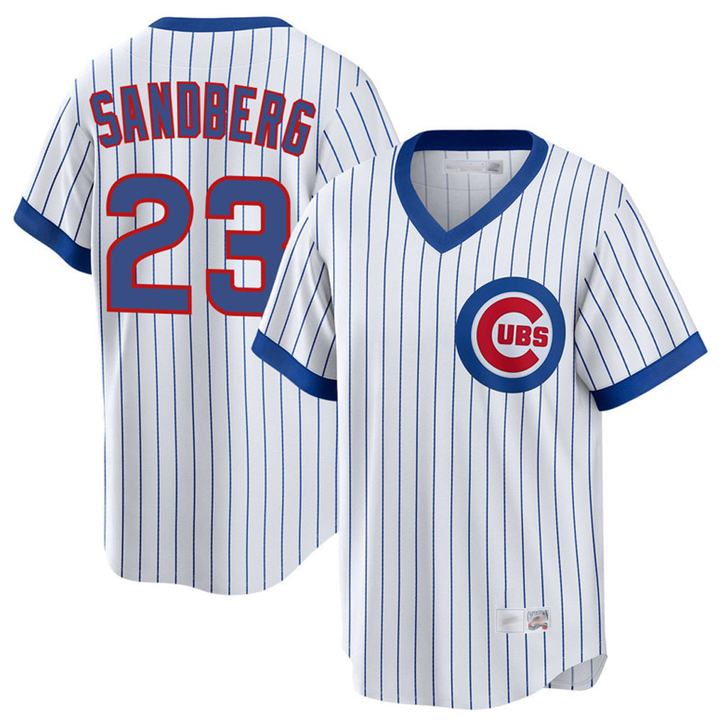 BIPIHUC C.Cubs #23 Ryne Sandberg Player White T-shirt Cooperstown Collection Limited Stitched Jerseys