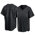 BIPIHUC C.Cubs #25 Mois¡§|s Ballesteros Player Black T-shirt Home Game Stitched Jerseys