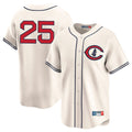 BIPIHUC C.Cubs #25 Mois¡§|s Ballesteros Player Cream Field of Dreams Limited Home Game Stitched Jerseys