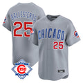BIPIHUC C.Cubs #25 Mois¡§|s Ballesteros Player Gray Road 150th Anniversary Limited Home Stitched Jerseys