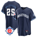 BIPIHUC C.Cubs #25 Mois¡§|s Ballesteros Player Navy 150th Anniversary City Connect Home Game Stitched Jerseys
